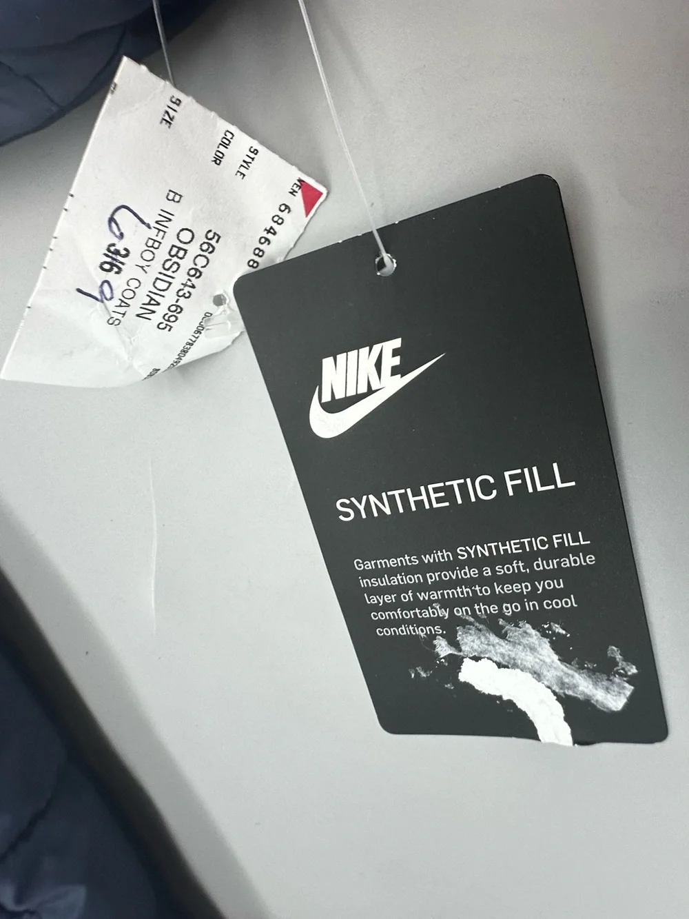 Nike infant baby quilted puffer snowsuit